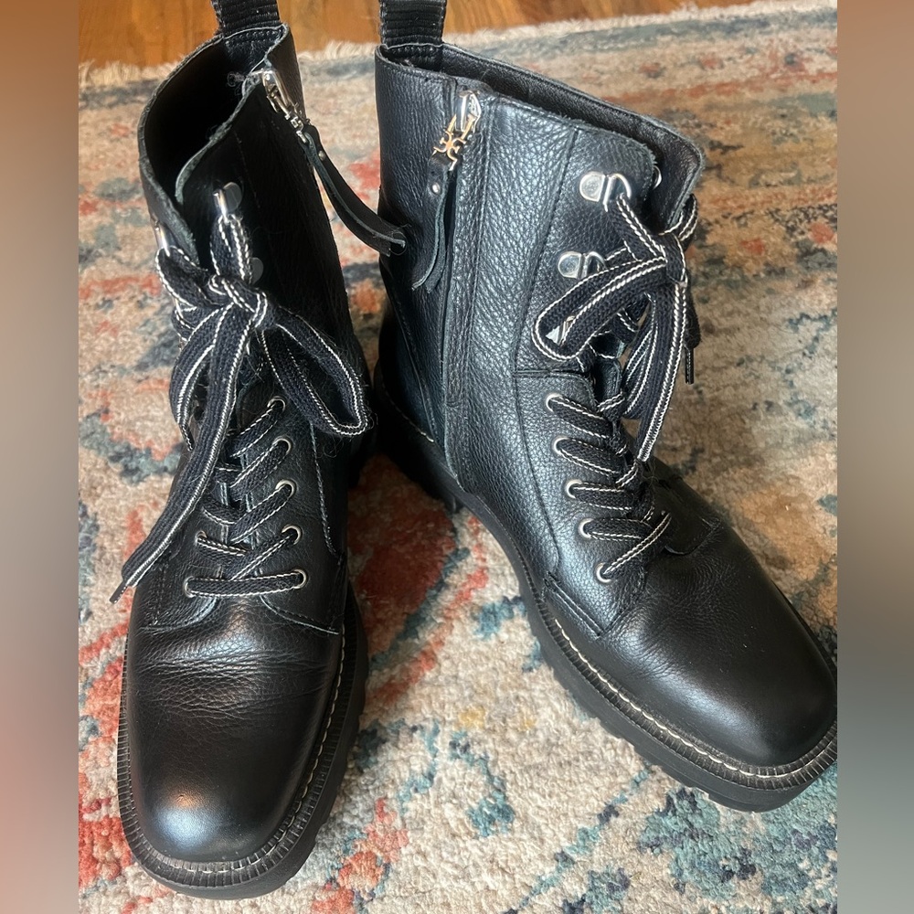 Sam Edelman Leather Combat Boots